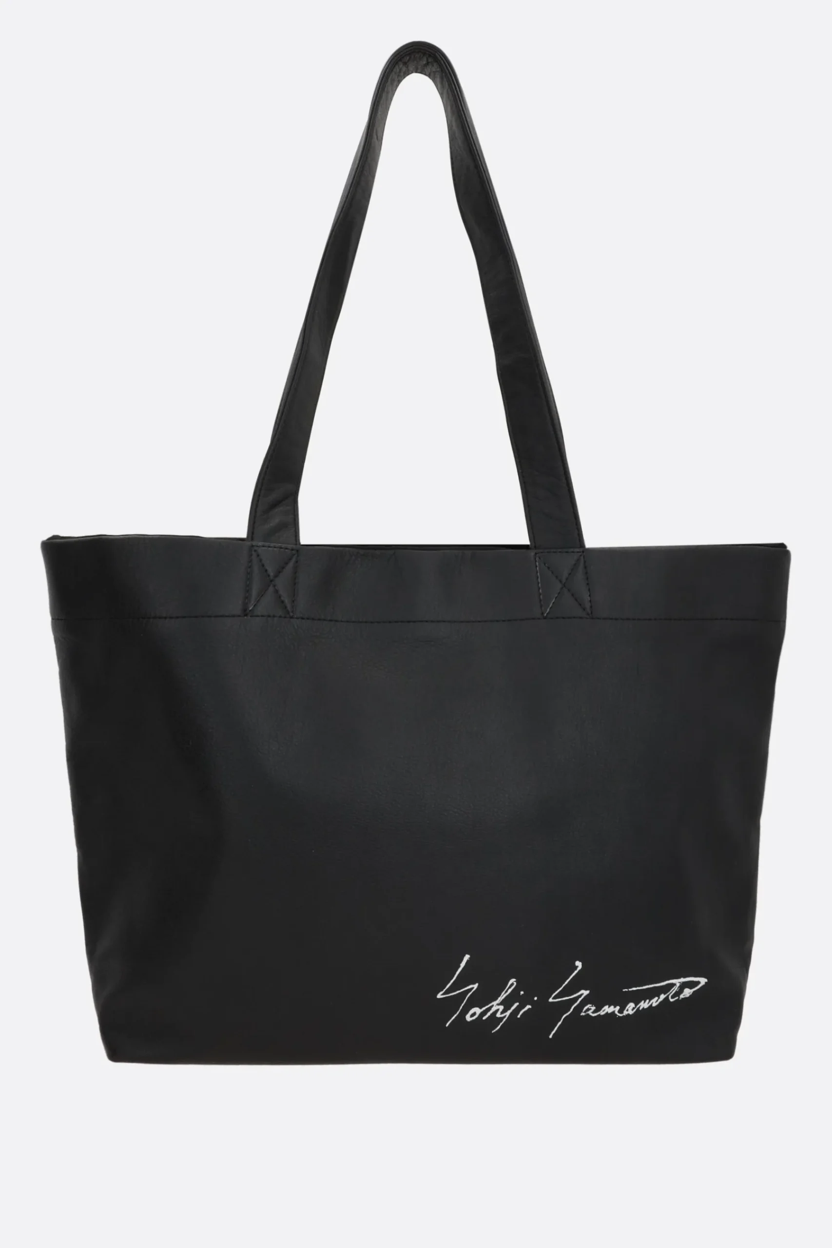 Women DISCORD YOHJI YAMAMOTO Signature tote bag in grainy leather