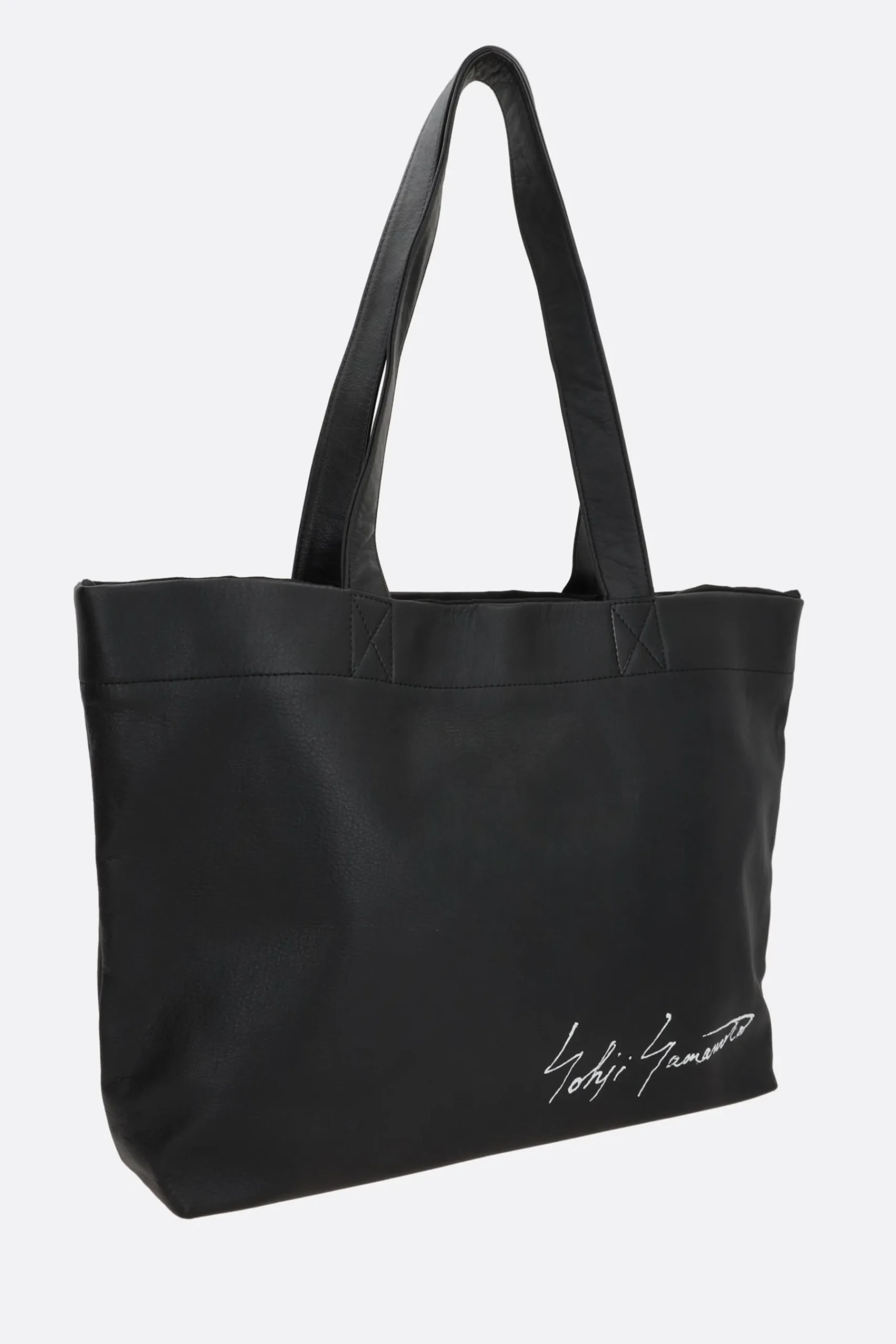 Women DISCORD YOHJI YAMAMOTO Signature tote bag in grainy leather