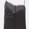 Women MM6 silk and lace top