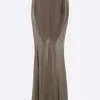 Women YEHUAFAN silk and linen mermaid skirt