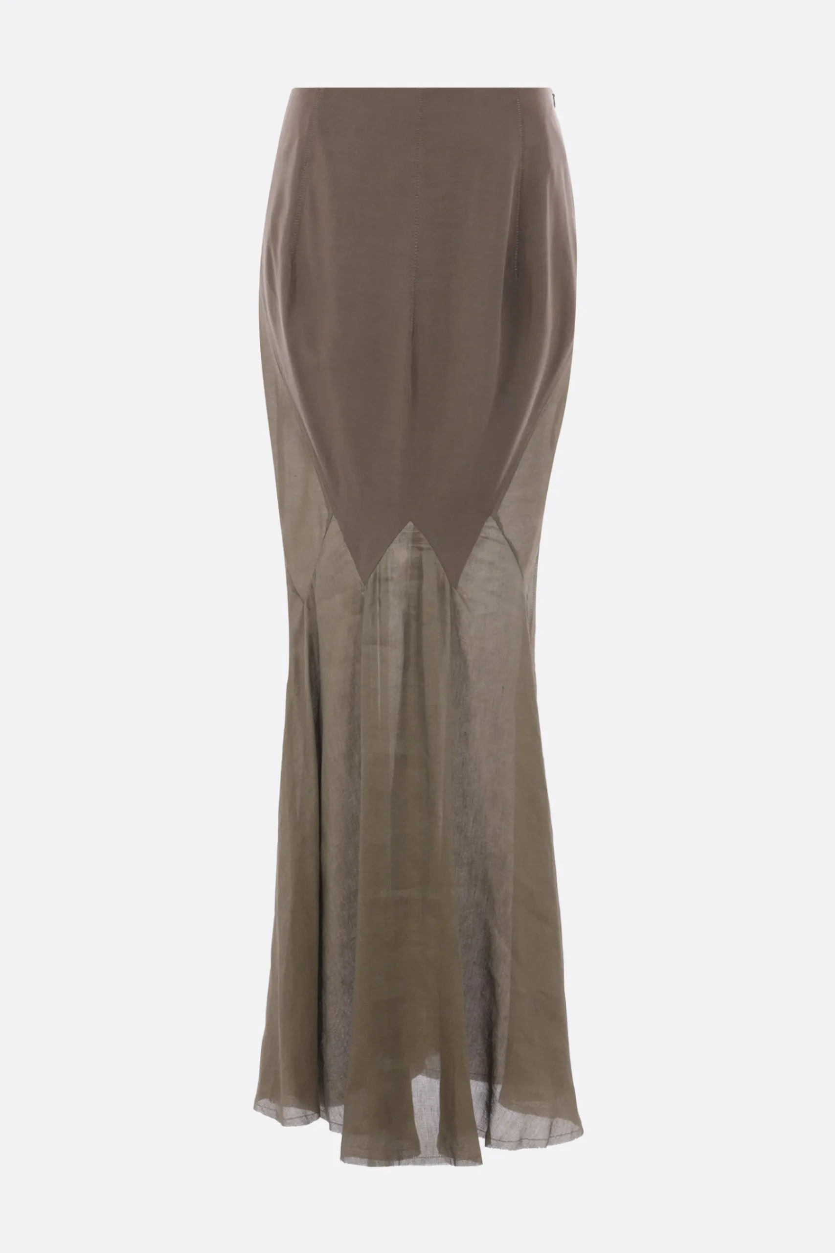 Women YEHUAFAN silk and linen mermaid skirt