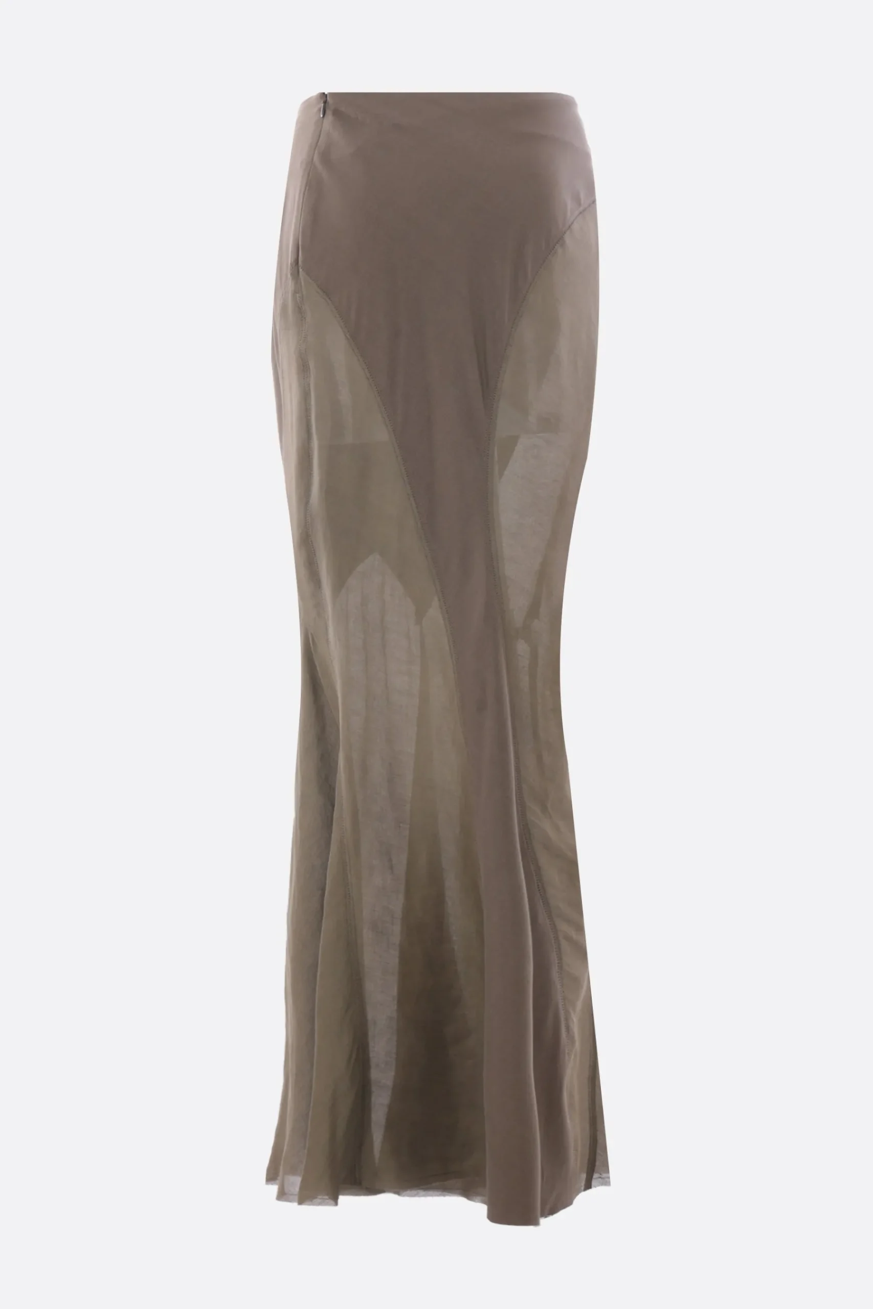Women YEHUAFAN silk and linen mermaid skirt