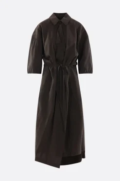 Women LEMAIRE silk blend asymmetrical shirt dress