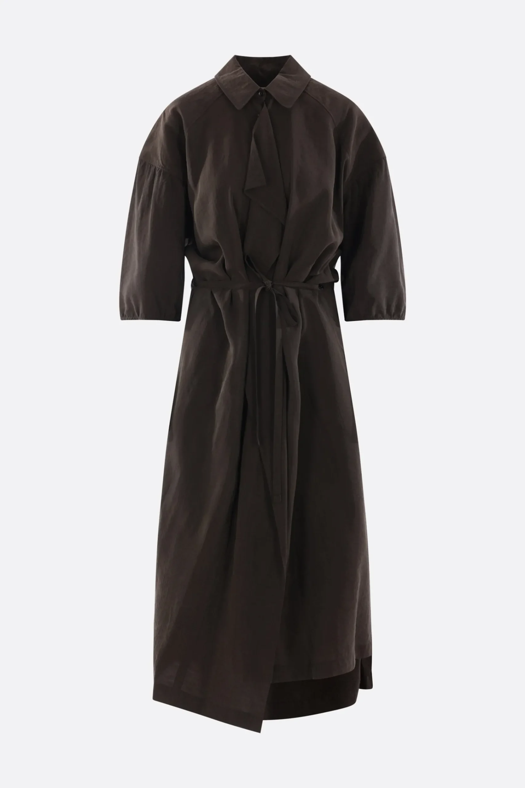 Women LEMAIRE silk blend asymmetrical shirt dress