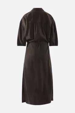 Women LEMAIRE silk blend asymmetrical shirt dress