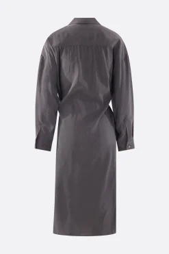 Women LEMAIRE silk blend twisted shirt dress