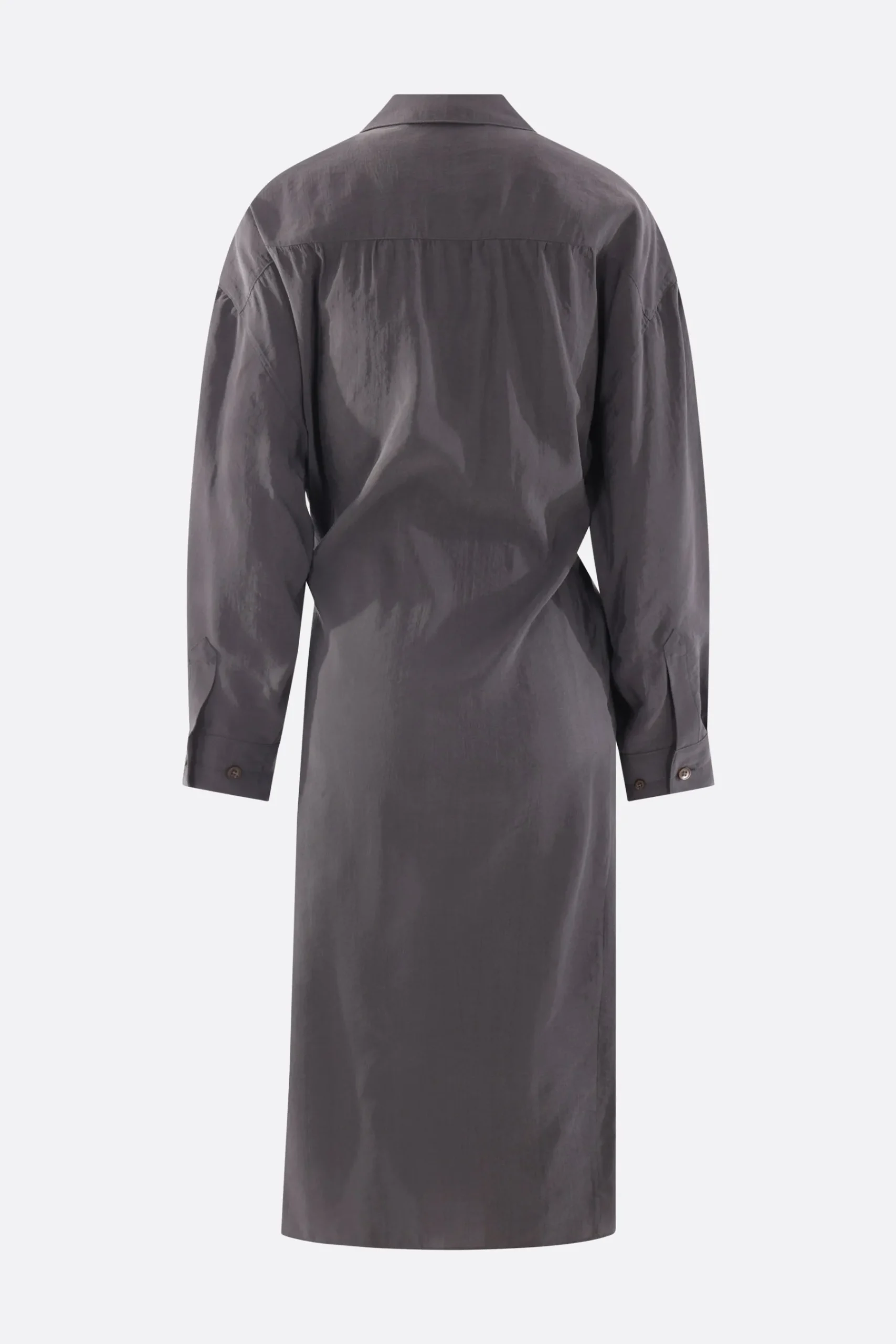 Women LEMAIRE silk blend twisted shirt dress