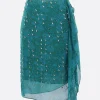 Women DRIES VAN NOTEN Sima midi skirt in embroidered georgette