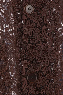 Women META CAMPANIA COLLECTIVE single-breasted coat in lace