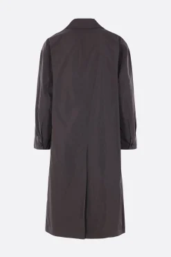 JIL SANDER single-breasted coat in technical taffetà