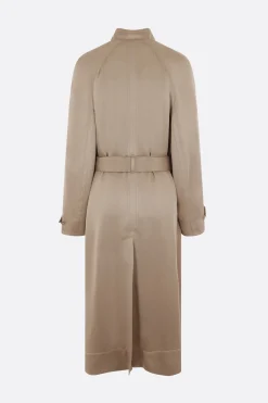 Women 10 CORSO COMO single-breasted envers satin trench coat