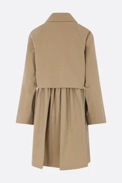 Women UNDERCOVER single-breasted gabardine trench coat
