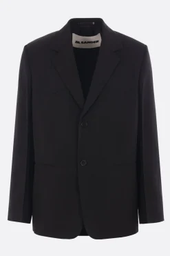 JIL SANDER single-breasted jacket in silk blend
