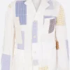 JUNYA WATANABE MAN single-breasted jacket in patchwork cotton