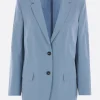 Women ALBERTO BIANI single-breasted jacket in washed cotton