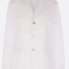 Women COMME DES GARÇONS single-breasted jacket in mesh with flowers