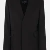 Women MM6 single-breasted jacket in wool blend
