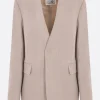 Women MM6 single-breasted jacket in viscose blend