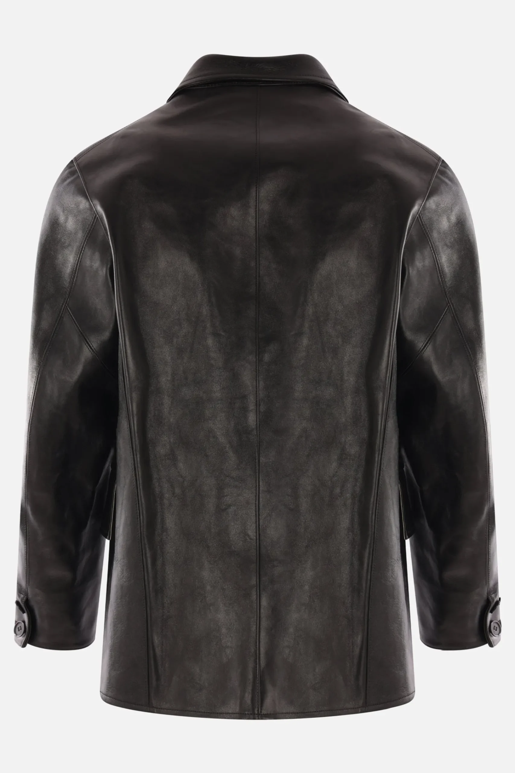 TAIGA TAKAHASHI single-breasted jacket in leather