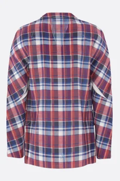 COMME DES GARÇONS SHIRT single-breasted jacket in check print twill