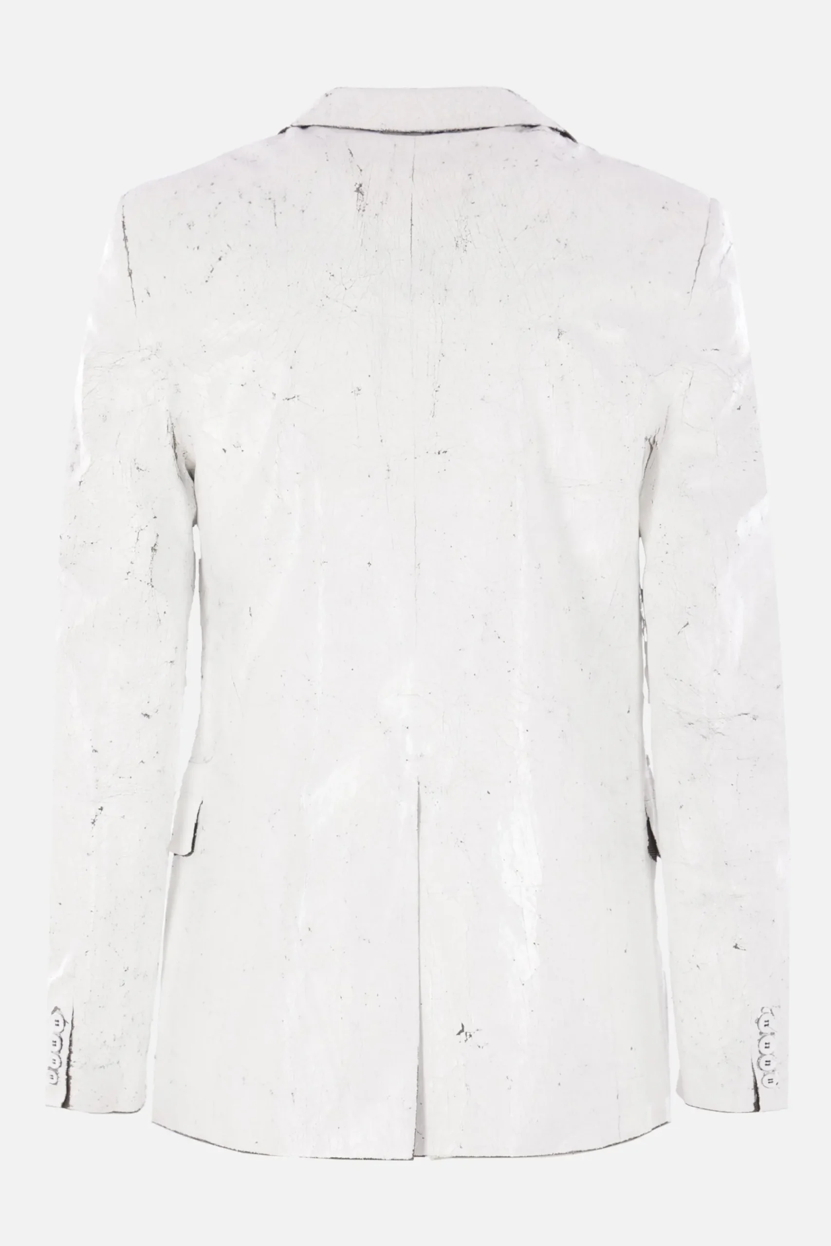 MM6 single-breasted jacket in painted wool blend