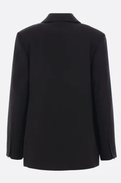 JIL SANDER single-breasted jacket in silk blend