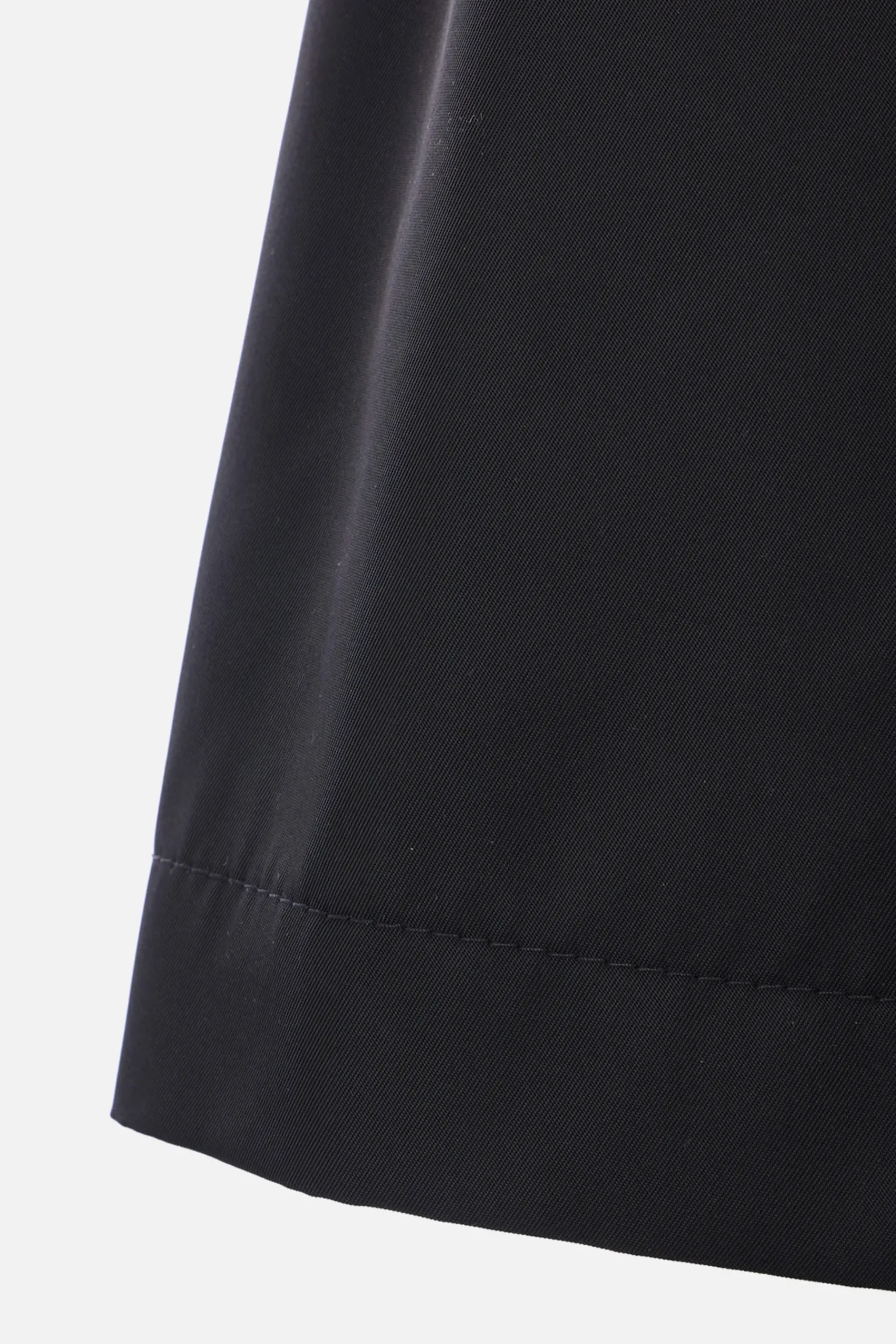 JIL SANDER single-breasted overcoat in nylon twill