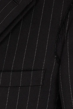 COMME DES GARÇONS HOMME PLUS single-breasted pinstripe wool jacket