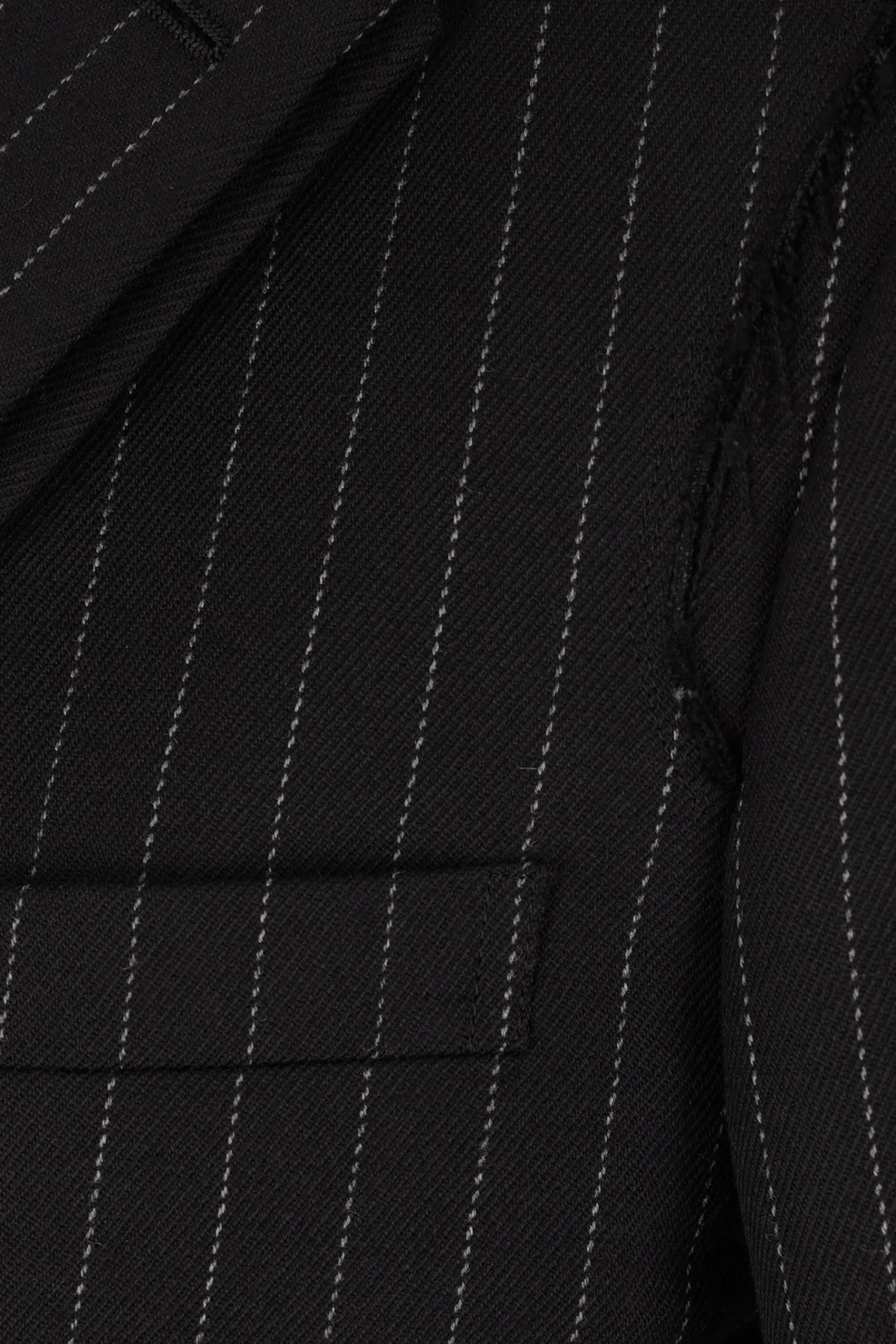 COMME DES GARÇONS HOMME PLUS single-breasted pinstripe wool jacket