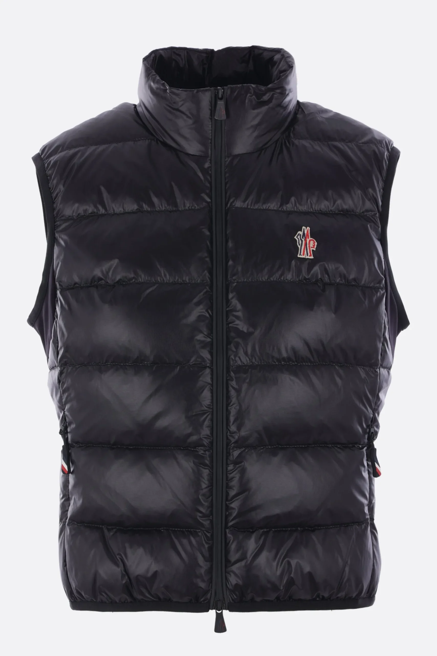 Women MONCLER GRENOBLE sleeveless down jacket in glossy nylon
