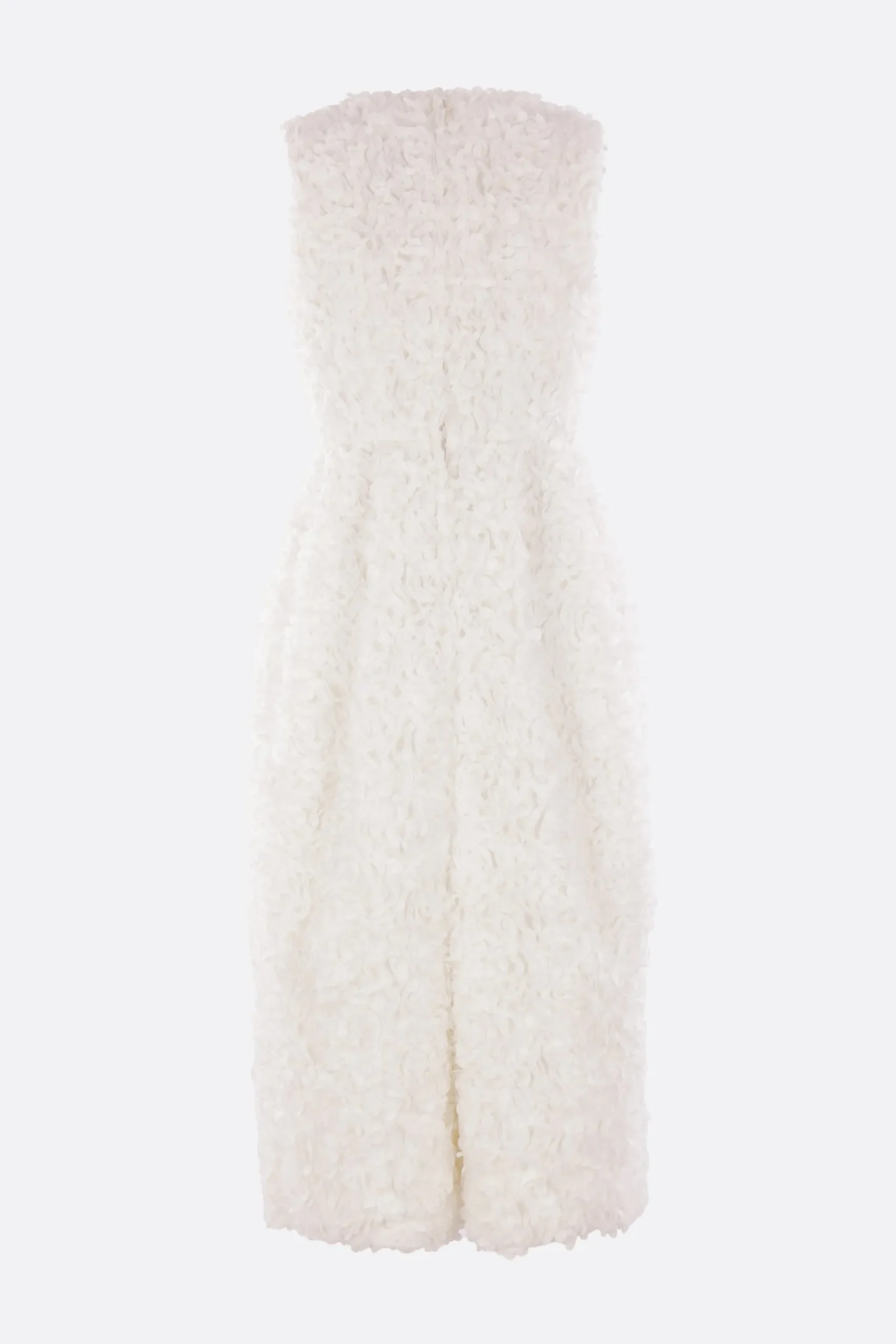 Women COMME DES GARÇONS sleeveless dress in mesh with floral patches
