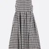 Women TAO COMME DES GARÇONS sleeveless dress in Vichy canvas