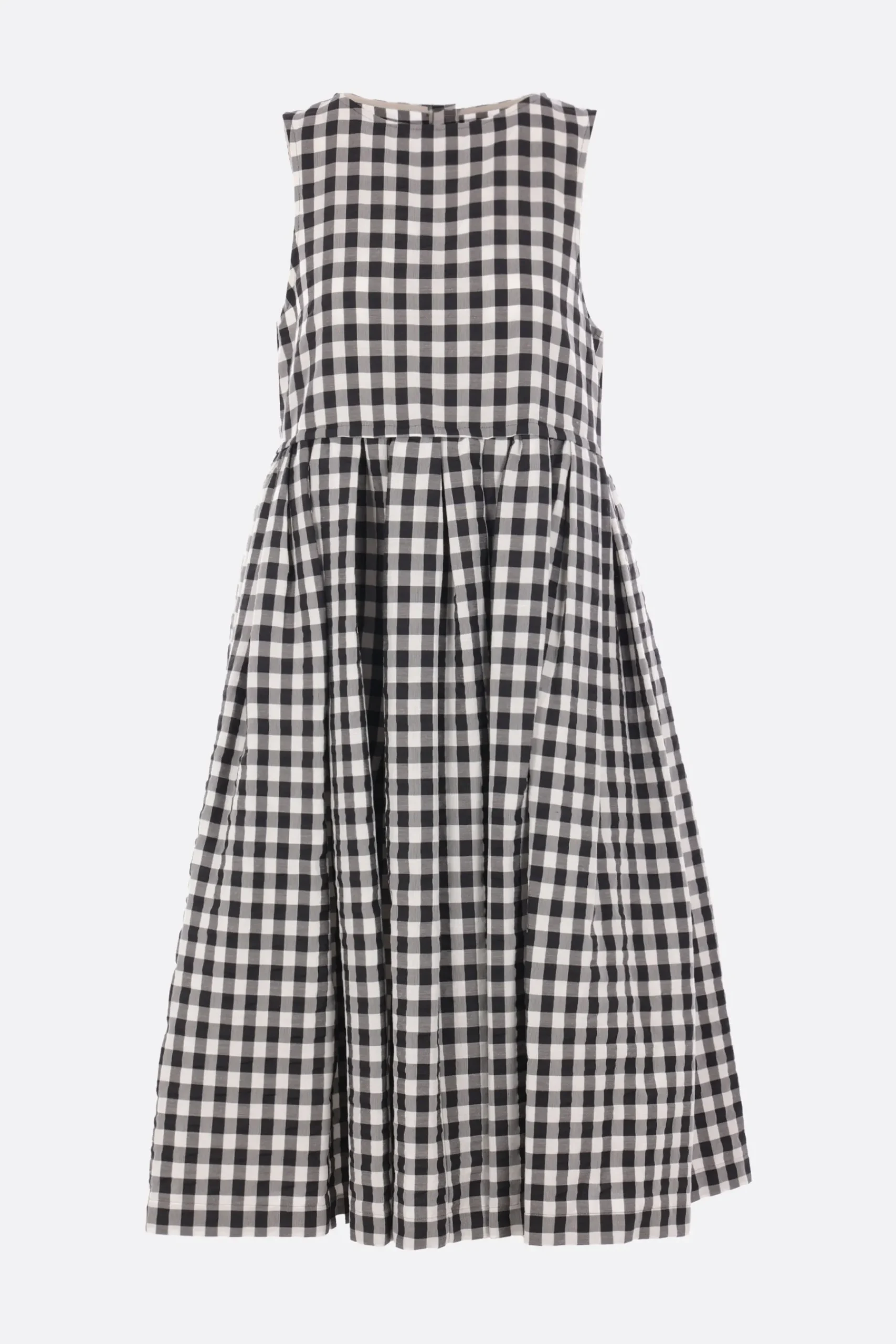 Women TAO COMME DES GARÇONS sleeveless dress in Vichy canvas