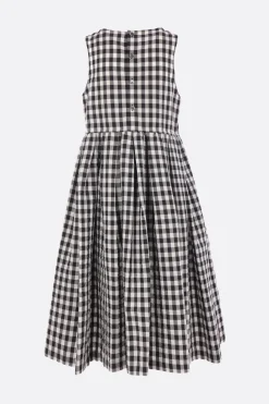 Women TAO COMME DES GARÇONS sleeveless dress in Vichy canvas
