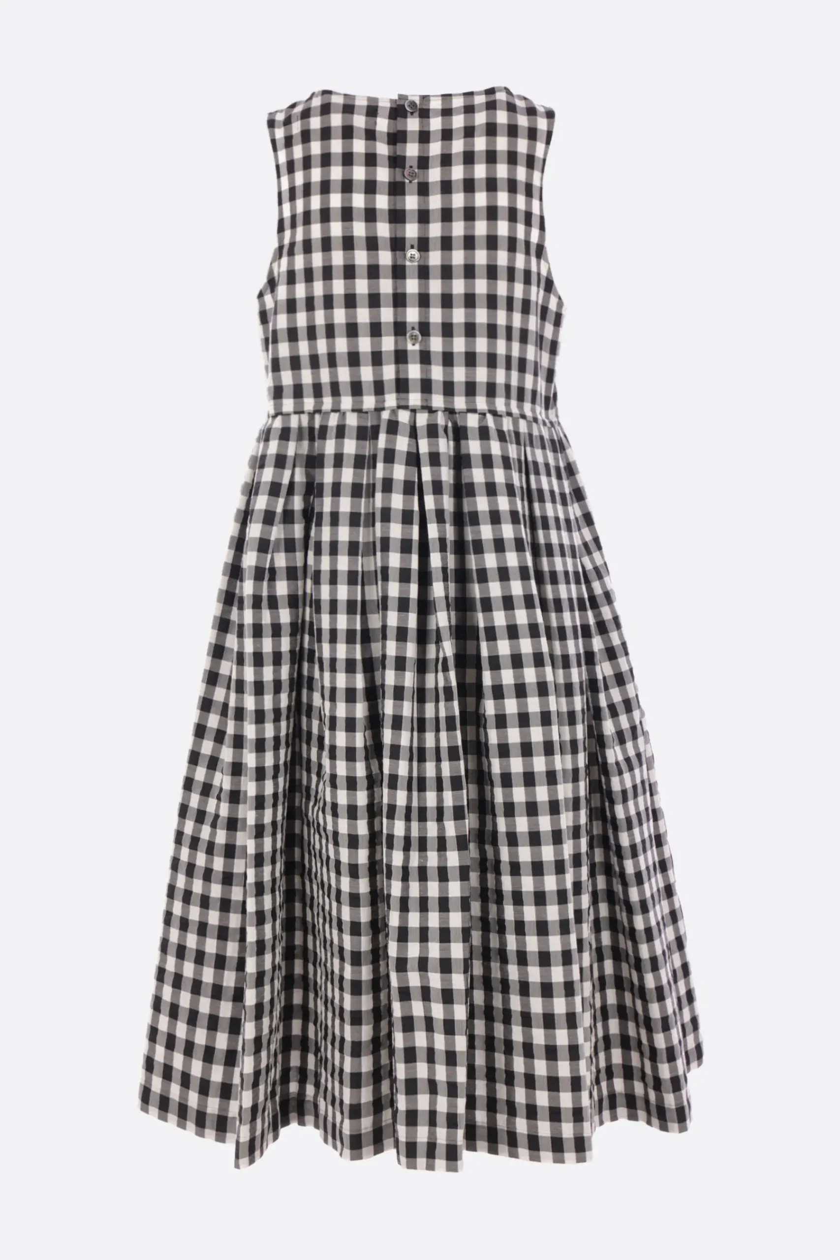 Women TAO COMME DES GARÇONS sleeveless dress in Vichy canvas