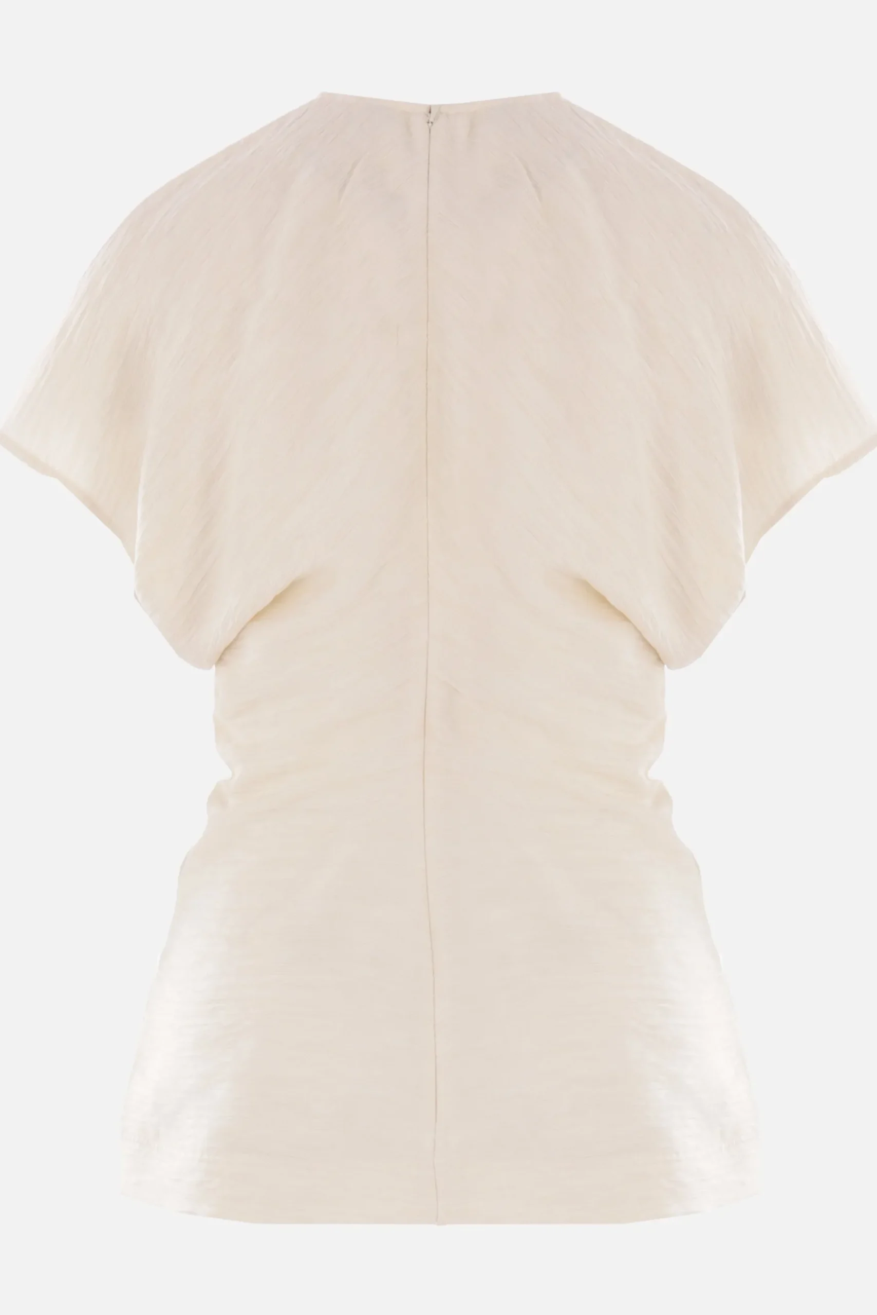 Women TOTEME Slouch Waist top in crinkled viscose blend