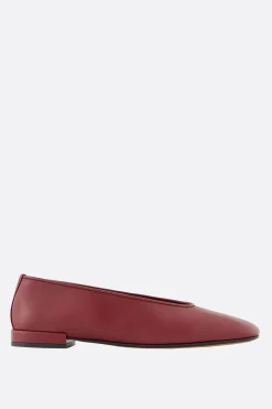 Women GIORGIO ARMANI - 10 CORSO COMO smooth leather ballerinas