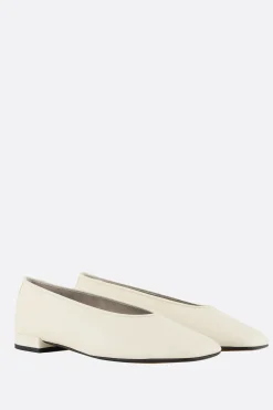Women GIORGIO ARMANI - 10 CORSO COMO smooth leather ballerinas