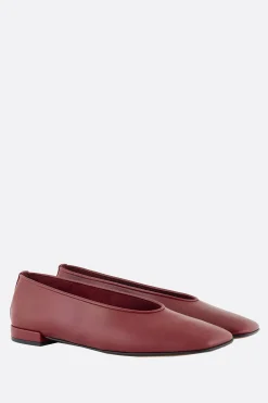 Women GIORGIO ARMANI - 10 CORSO COMO smooth leather ballerinas