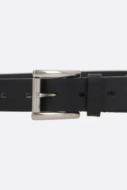 YOHJI YAMAMOTO smooth leather belt with embossed logo