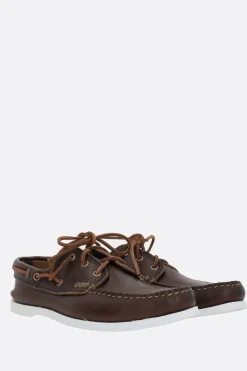 YUKETEN smooth leather boat shoes