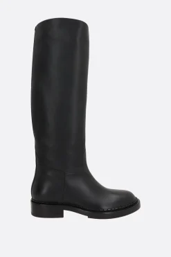 Women SANTONI X 10 CORSO COMO smooth leather boots