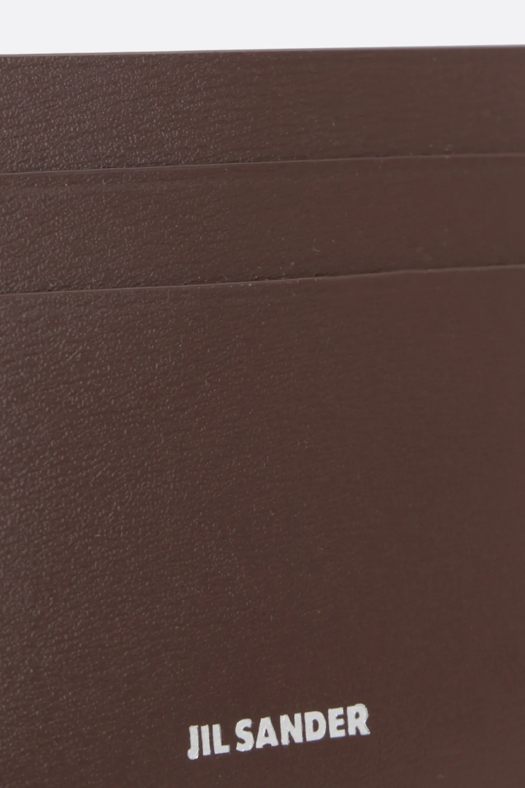 Women JIL SANDER smooth leather card case