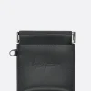 Women DISCORD YOHJI YAMAMOTO smooth leather coin purse with chain