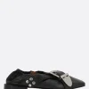 Women TOGA PULLA smooth leather cross strap ballerinas