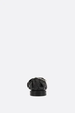 Women TOGA PULLA smooth leather cross strap ballerinas