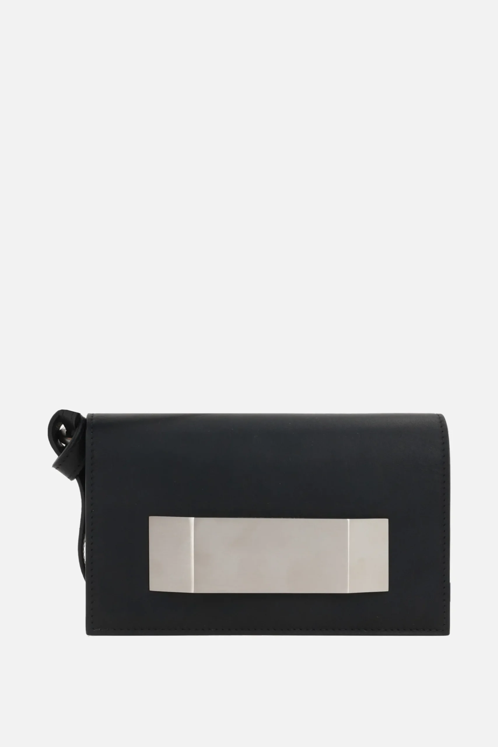 Women RICK OWENS smooth leather crossbody bag