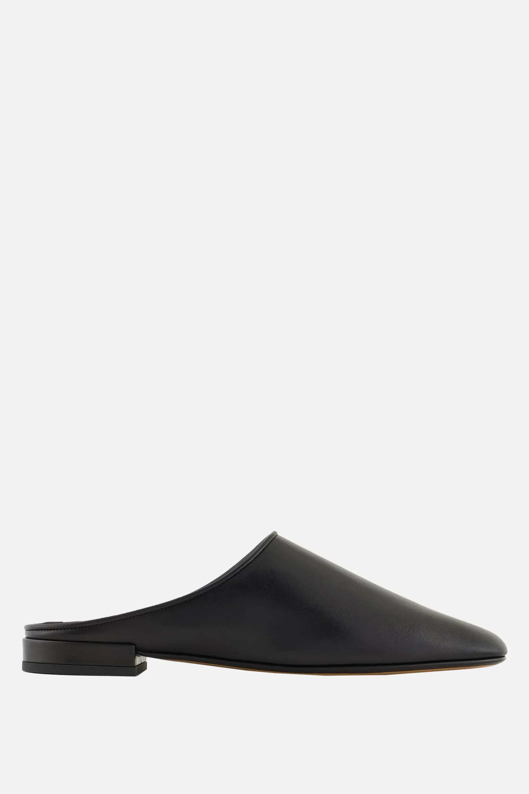 Women GIORGIO ARMANI - 10 CORSO COMO smooth leather flat mules