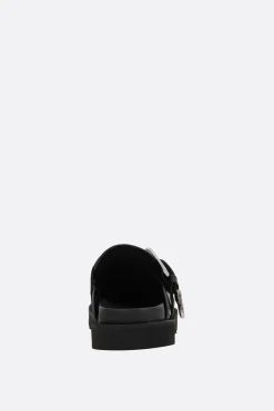 Women TOGA PULLA smooth leather flat mules with studs