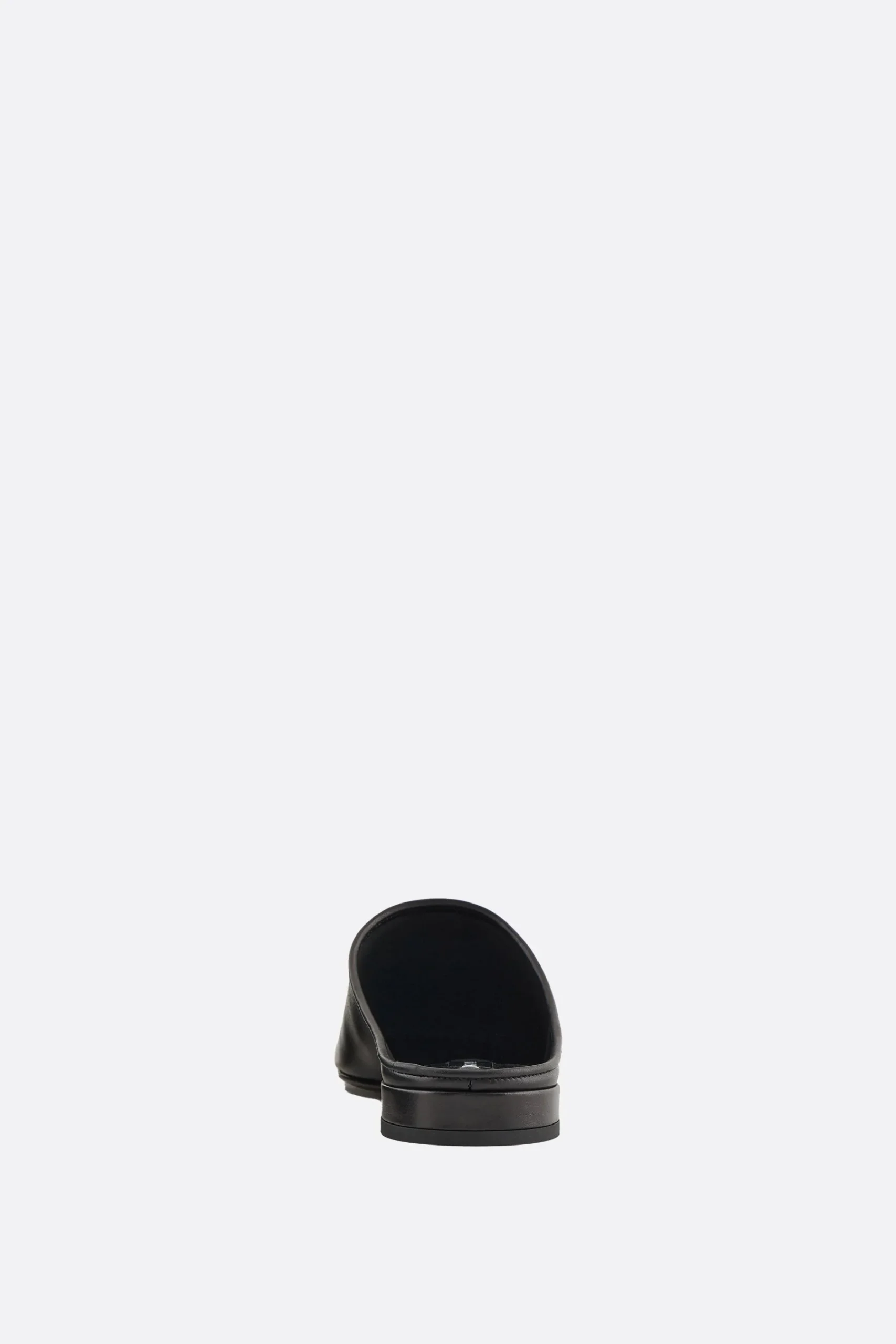 Women GIORGIO ARMANI - 10 CORSO COMO smooth leather flat mules
